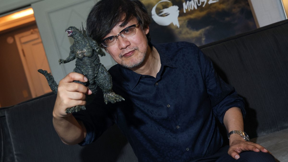 Japanese filmmaker and visual effects supervisor Takashi Yamazaki poses during a photo session during Cinemacon, Las Vegas, U.S., April 14, 2026. (AFP Photo)