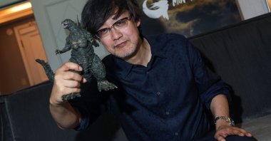Japanese filmmaker and visual effects supervisor Takashi Yamazaki poses during a photo session during Cinemacon, Las Vegas, U.S., April 14, 2026. (AFP Photo)