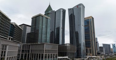 A drone view shows the Istanbul Financial Center (IFC), Istanbul, Türkiye, April 3, 2026. (Reuters Photo)