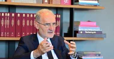 Chairperson of Istanbul Chamber of Commerce (ITO) Şekib Avdagiç speaks during interview, Istanbul, Türkiye, April 1, 2026. (IHA Photo)
