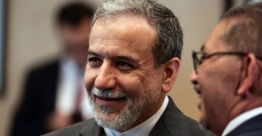 Iranian Foreign Minister Abbas Araghchi (L) attends the 51st Session of the Organization of Islamic Cooperation (OIC) Council of Foreign Ministers in Istanbul, Türkiye, June 21, 2025. (EPA Photo)