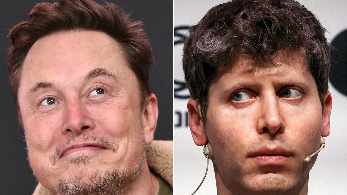 This combination of pictures shows Elon Musk and OpenAI CEO Sam Altman, Feb. 11, 2025. (AFP Photo)