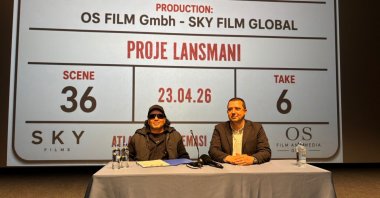 Killa Hakan (L) and Emre Oskay (R) posing during the press conference, Istanbul, Türkiye, April 23, 2026. (Photo courtesy of Hakan Uç)