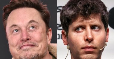 This combination of pictures shows Elon Musk and OpenAI CEO Sam Altman, Feb. 11, 2025. (AFP Photo)