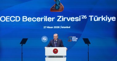 President Recep Tayyip Erdoğan speaks at the summit, Ankara, Türkiye, April 27, 2026. (AA Photo)