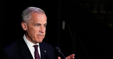 Canada's Prime Minister Mark Carney speaks during an announcement on the Canada Strong Fund, Canada's first sovereign wealth fund, in Ottawa on Monday, April 27, 2026. (The Canadian Press via AP)