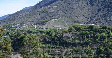 A general view of the Durand Line border between Pakistan and Afghanistan in the Barikot village of Naray district, Kunar province, April 13, 2026. (AFP File Photo)
