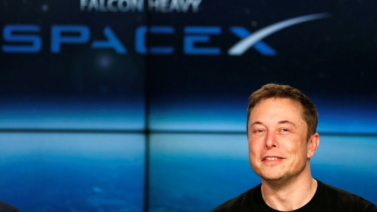 SpaceX founder Elon Musk speaks at a press conference following the first launch of a SpaceX Falcon Heavy rocket at the Kennedy Space Center in Cape Canaveral, Florida, U.S., Feb. 6, 2018. (Reuters Photo)