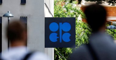 A view shows the logo of the Organization of the Petroleum Exporting Countries (OPEC) outside its headquarters, Vienna, Austria, May 28, 2024. (Reuters Photo)