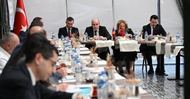 A view of the meeting of Turkish and Armenian delegations, Kars, eastern Türkiye, April 28, 2026. (AA Photo)