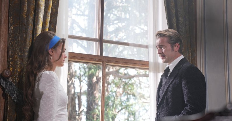 A scene shows Engin Altan Düzyatan and Gülper Özdemir in “Creating a Man.”