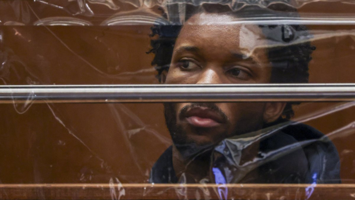 Singer David Anthony Burke, known as D4vd, looks on during his arraignment for the murder of Celeste Rivas Hernandez at the Clara Shortridge Foltz Criminal Justice Center, Los Angeles, U.S., April 20, 2026. (EPA Photo)
