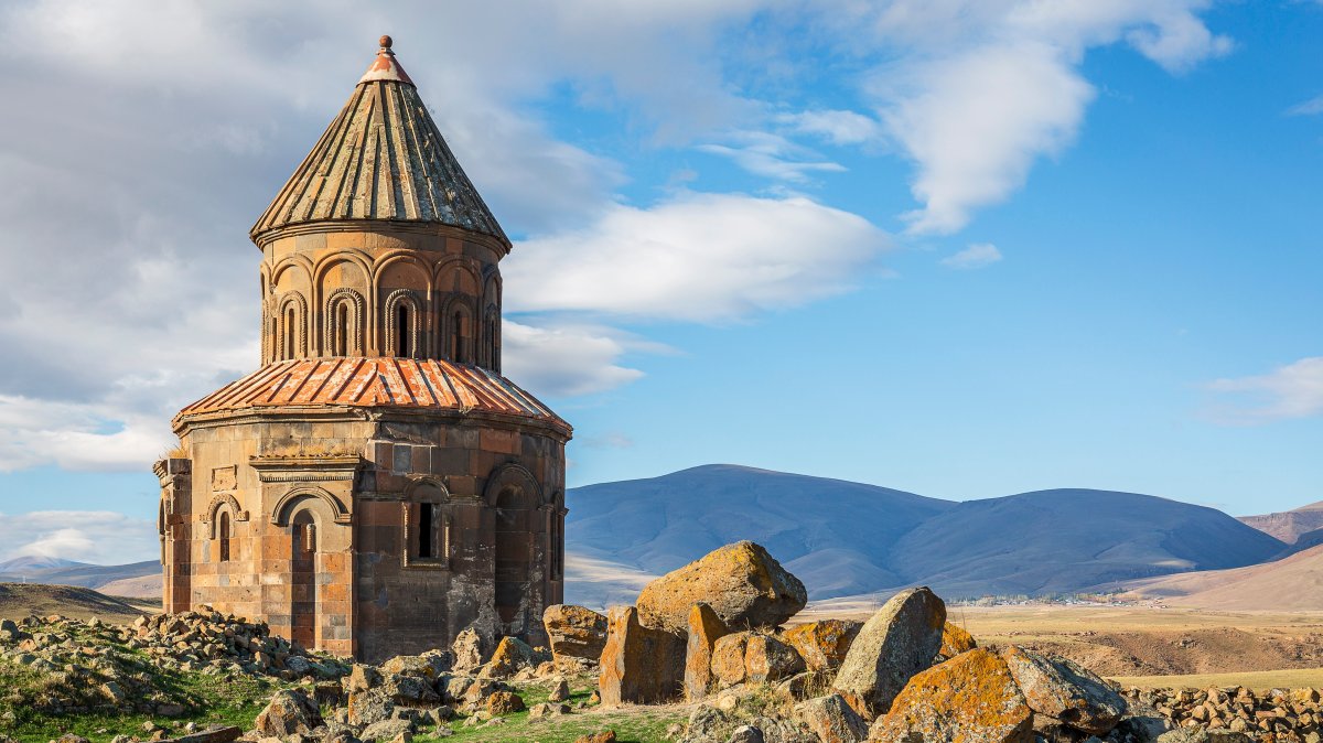 The Ani ruins, the ancient city of Kars, Türkiye. (Shutterstock Photo)