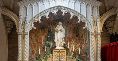 The Saint John the Evangelist altar at Saint Patrick's Cathedral, New York, U.S., Aug. 2, 2023. (Shutterstock)