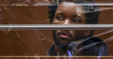 Singer David Anthony Burke, known as D4vd, looks on during his arraignment for the murder of Celeste Rivas Hernandez at the Clara Shortridge Foltz Criminal Justice Center, Los Angeles, U.S., April 20, 2026. (EPA Photo)