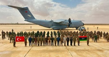 Libyan military personnel arrive from Benghazi to take part in the EFES-2026 Exercise, Ankara, Türkiye, April 28, 2026. (DHA Photo)