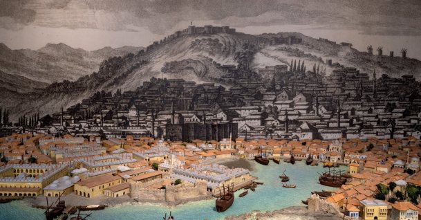 A model of Izmir depicting the city’s 8,500-year trade history is displayed at the Izmir Trade History Museum, Izmir, western Türkiye, April 29, 2026. (AA Photo)