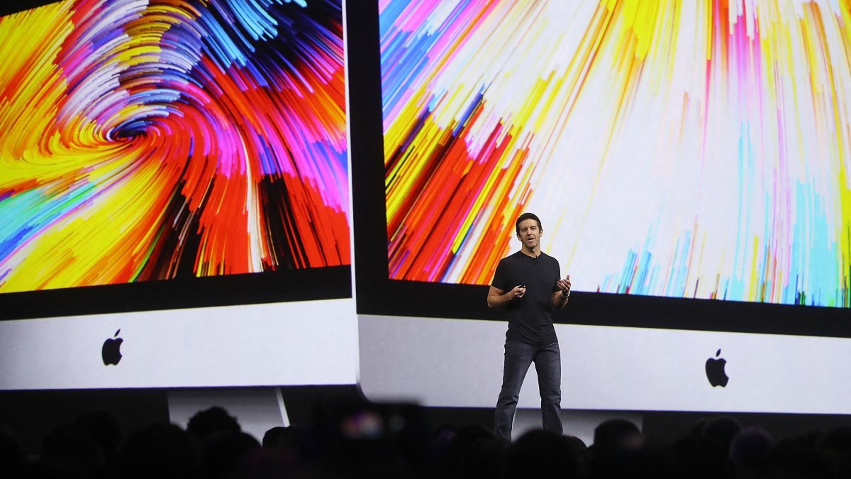 Apple's then-vice president of Mac and iPad hardware engineering, John Ternus, speaks during the Apple Worldwide Developer Conference (WWDC) at the San Jose Convention Center, San Jose, California, U.S., June 5, 2017. (AFP Photo)