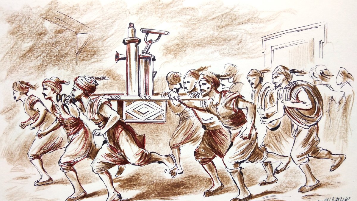 "The establishment of the Tulumbacı Corps under Davud Ağa marked a significant step in the institutionalization of urban disaster management in 18th-century Istanbul." (Illustration by Erhan Yalvaç)