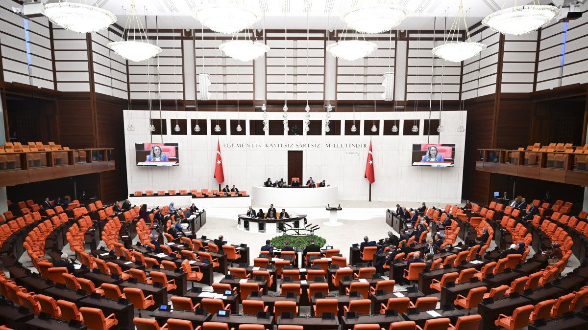 The Turkish Parliament votes on a resolution condemning Israeli interception of Gaza aid flotilla, April 30, 2026. (AA Photo)