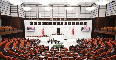 The Turkish Parliament votes on a resolution condemning Israeli interception of Gaza aid flotilla, April 30, 2026. (AA Photo)