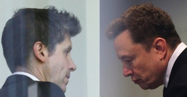 A combination photo shows CEO of OpenAI Sam Altman (L), April 28, 2026, and Elon Musk, April 29, 2026, during the trial in Elon Musk's lawsuit over OpenAI's for-profit conversion at a federal courthouse, Oakland, California, U.S. (Reuters Photo)