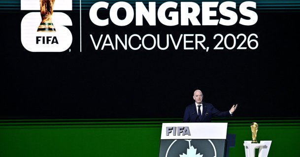 FIFA President Gianni Infantino speaks during the congress in Vancouver, Canada, April 30, 2026. (Reuters Photo)