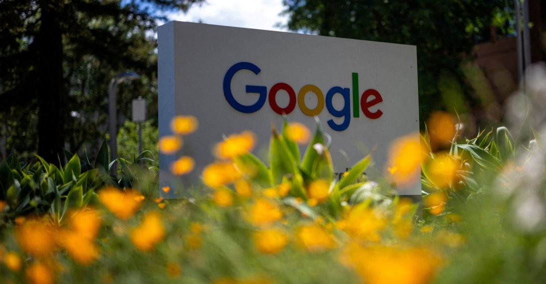 A Google logo is seen at a company research facility in Mountain View, California, U.S., May 13, 2025. (Reuters Photo)
