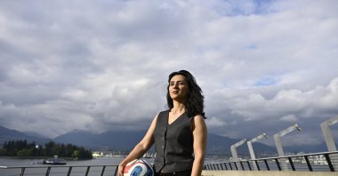 Khalida Popal, founder of the Afghanistan women's national football team, poses during the 36th AFC Annual Congress at Vancouver Convention Centre, Vancouver, Canada, April 28, 2026. (Reuters Photo)