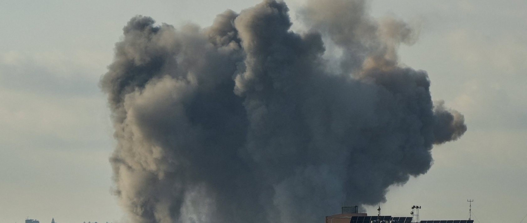 Smoke rises in Habboush following Israeli strikes, as seen from Nabatieh, Lebanon, May 1, 2026. (Reuters Photo)