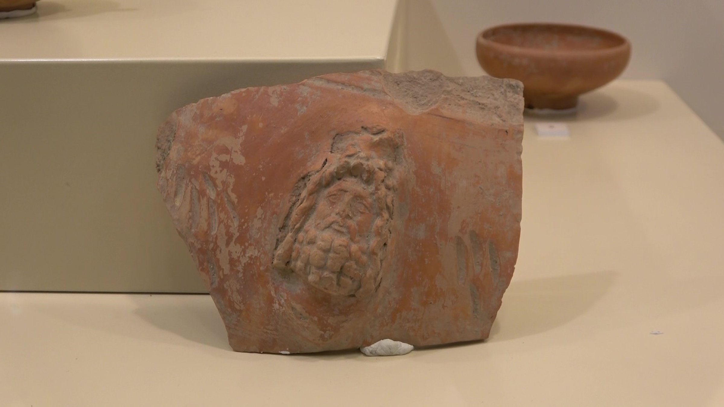 Foundation stones of the 2,100-year-old Temple of Zeus, the only one in the Black Sea region, are displayed after being damaged by treasure hunters, Amasya, Türkiye, April 21, 2026. (IHA Photo)