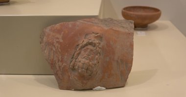 Foundation stones of the 2,100-year-old Temple of Zeus, the only one in the Black Sea region, are displayed after being damaged by treasure hunters, Amasya, Türkiye, April 21, 2026. (IHA Photo)