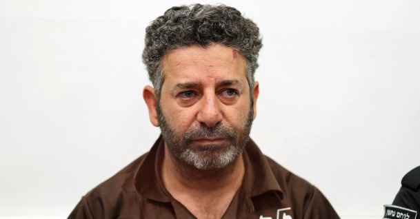 Spanish activist Saif Abu Keshek arrives at a court in Ashkelon, Israel, May 3, 2026. (AFP Photo)
