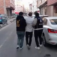 Police detain suspects in an operation over forged residence permits, Istanbul, Türkiye, April 4, 2026. (IHA Photo) 