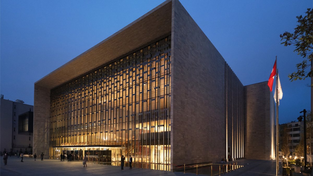 A view of the Atatürk Cultural Center, Istanbul, Türkiye. (Shutterstock Photo)