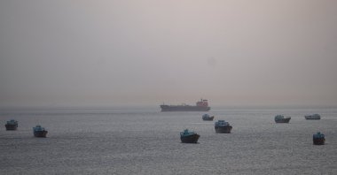 Ships and boats in the Strait of Hormuz, Musandam, Oman, May 1, 2026. (Reuters Photo)