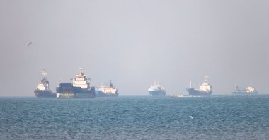 Vessels in the Strait of Hormuz near Bandar Abbas, Iran, May 4, 2026. (West Asia News Agency via Reuters) 