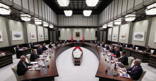 President Recep Tayyip Erdoğan chairs a cabinet meeting, Ankara, May 4, 2026. (AA Photo)