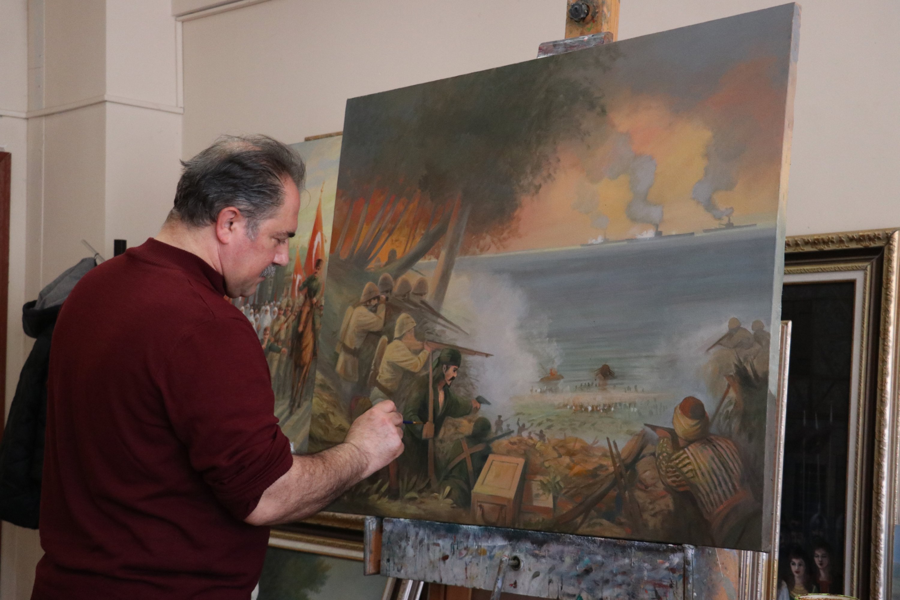 Heritage on canvas: Lecturer paints Trabzon’s history in ink, oil