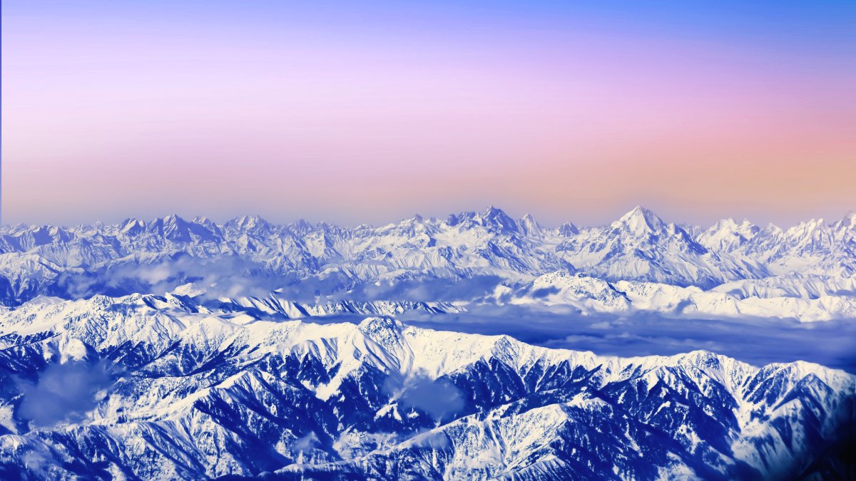Snow-covered mountains of the Himalayas in Kashmir, India. (Shutterstock Photo)