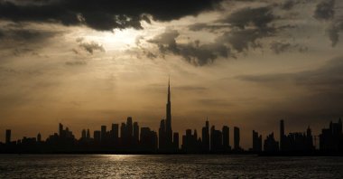 A general view of the Dubai skyline, with Burj Khalifa visible in the center, Dubai, UAE, March 6, 2026. (Reuters Photo)