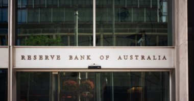 The main entrance of the headquarters of the Reserve Bank of Australia (RBA), Sydney, Australia, Nov. 13, 2022. (Shutterstock Photo)