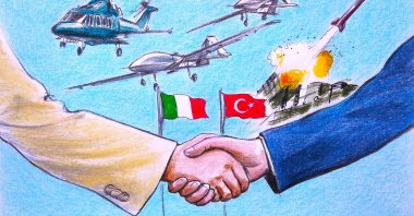 "Given the longstanding bilateral strategic complementarities, Rome’s consistent support for Ankara as a key actor in the Eurosam framework has helped make Italy Türkiye's most reliable European interlocutor in the air defense industry, carrying real strategic weight within NATO." (Illustration by Erhan Yalvaç)