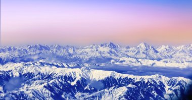 Snow-covered mountains of the Himalayas in Kashmir, India. (Shutterstock Photo)