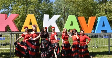 Folklore groups prepare to perform during the UNESCO-listed Kakava and Hıdırellez festivities, Edirne, Türkiye, May 5, 2026. (AA Photo)