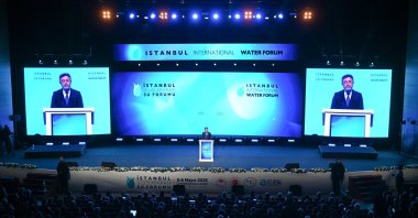Agriculture and Forestry Minister Ibrahim Yumaklı speaks at the event, Istanbul, Türkiye, May 5, 2026. (AA Photo)