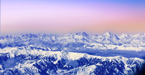 Snow-covered mountains of the Himalayas in Kashmir, India. (Shutterstock Photo)