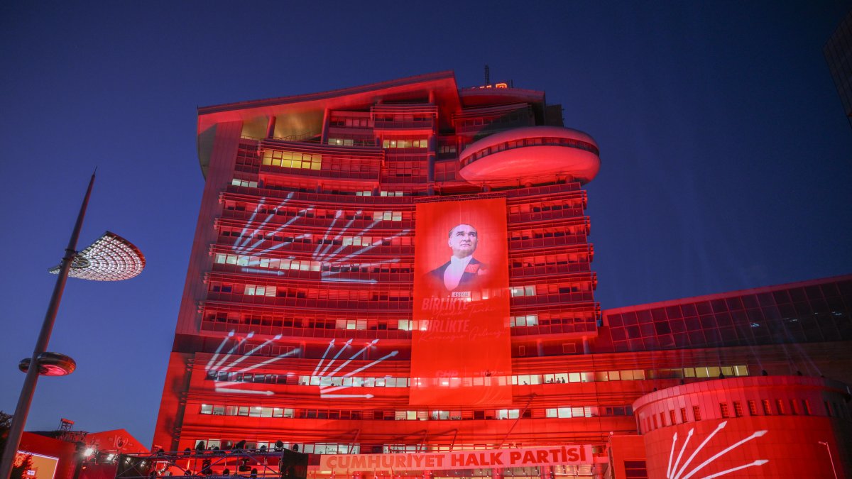 A view of the headquarters of the CHP, Ankara, Türkiye, Sept. 9, 2025. (DHA Photo)