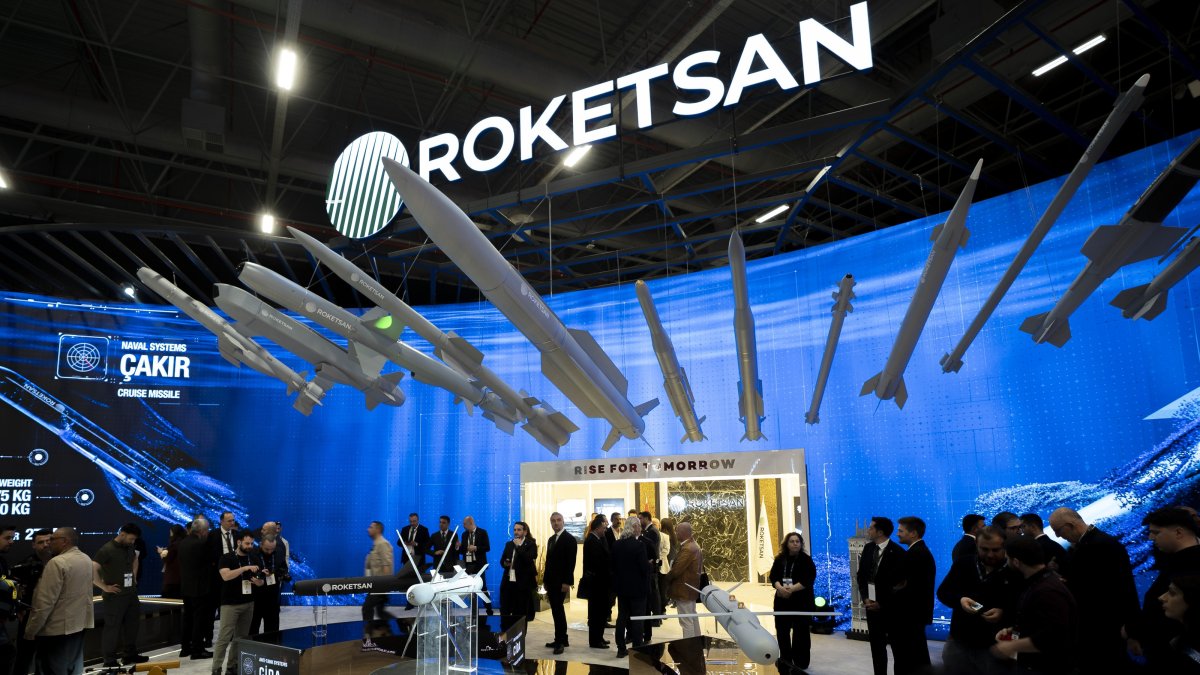 Turkish company Roketsan showcases its Neşter, Cida, Cirit anti-drone and mini cruise missile systems during the SAHA 2026, Istanbul, Türkiye, May 5, 2026. (AA Photo)