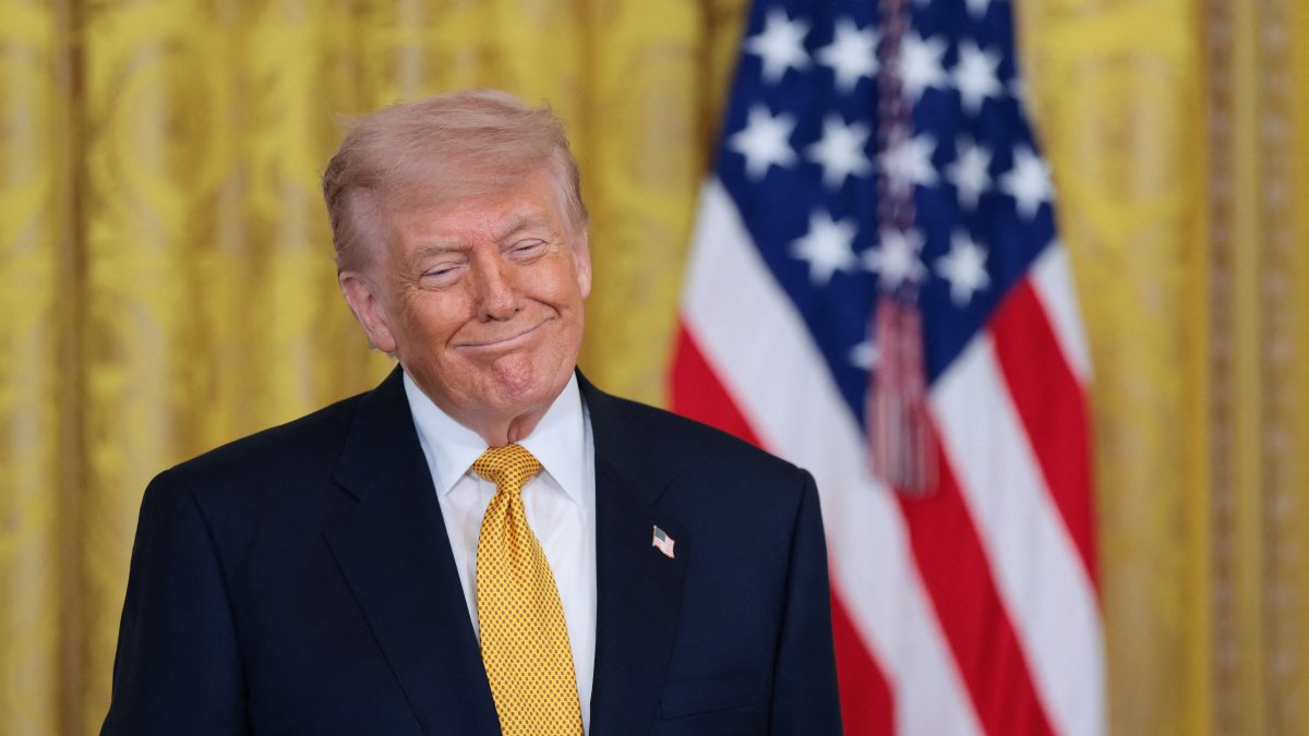 U.S. President Donald Trump attends an event to mark Military Mother's Day, in the East Room at the White House in Washington, D.C., U.S., May 6, 2026. (Reuters Photo)